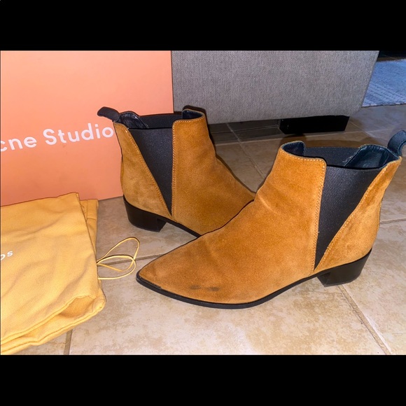 Acne Studios Jensen Suede Ankle Boots - Picture 1 of 13